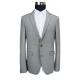 Fabric Mens Knitted Blazer Grey Mix Business Casual 70% Polyester 30% Cotton