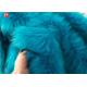 Knitted Faux Fur Craft Fabric Squares Turquoise Fur Light Blue 58-60 Inch