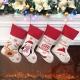 Christmas Stockings Set of 4 Felt Santa Reindeer Snowman Penguin Stockings Xmas Tree Ornaments Party Decor