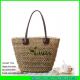LUDA hollow out lady handbag natural sea plant weave straw tote bag