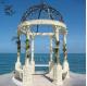 Marble Carving Gazebo White Marble Stone Pavilion Hand Carved Outdoor Garden Decorative Modern Design