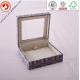 China professional paper packaging factory jewelry box with pvc window