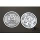 Custom Made Souvenir Coins , Skull Relief Coins Antique Sliver Plated No Colors