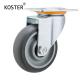 Industry Trolley Furniture TPR Soft Grey Rubber Plate Swivel Caster Wheels 3 4 5 Inch