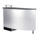 Sliver Curve Beauty Salon Front Desk , Salon Reception Counter With Shinning Foot