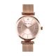 Steel Band OEM Alloy Quartz Watch 32mm Rose Gold Wristwatch For Ladies Quartz