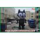 Giant 6m Cartoon Inflatable Cat Commerical Advertising For Outdoor