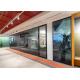 Interior compartment glass partition wall Aluminum 108mm thickness frame 5+5mm double glass easy install