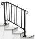 Stylish Indoor Stair Guardrail Iron Riser Flooring Balustrades Balcony Steel Railing