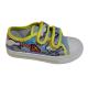 Boys canvas shoes low cut of PVC injection sole,velcro style