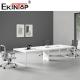 4 6 8 Person Meeting Room Table  Office Desk Furniture White Color