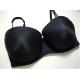 Black Seamless Spandex Padded Plus Size Convertible Bra wiht H Cup