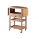 Kitchen Food Tray Trolley Cart  Bamboo Home Furniture with wheels prices