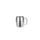 300ml SS beer mug double wall metal with handle mirror surface