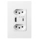 Convenient Brazil USB Wall Socket With 2 USB 5V 2.4A Output