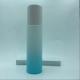 Cosmetic Packaging Skincare Light Blue Gradient Toner Glass Bottle With Screw Cap