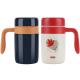 460ml Stainless Steel Insulated Travel Tumblers With Tea Infuser, Double Wall Vacuum Camping Cup for Hot & Cold Drinks Tea