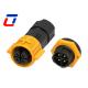 15A Waterproof 4 Pin Plug And Socket Connector M19 Quick Lock Ip67 Solar Connectors