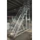 4m Height Light Aluminum Ladder in Two Levels Easy Moving for Warehouse Shelving Rack Use
