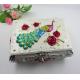 Shinny Gifts Fashion Jewerly Organizer Box Earring Storage Box Cosmetic Jewelry Box