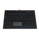 IP68 FCC 100mA USB Silicone Rubber Keyboard 87 Keys For Hard Environment