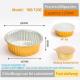 180mm Diameter 1200ml Food Packaging Disposable Tin Foil Dishes Aluminium Foil Container Tray With Lid