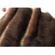 Tip Dyed Plush Faux Fur Fabric Coffee With Black Tip Tissavel 100% Polyester