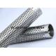 Austenitic Perforated Stainless Steel Tube , Round Hole Perforated Stainless Steel Pipe