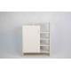 Practical Wooden Home Shoe Cabinet Removeable Shelves With Door Hollow Racks