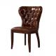 Defaico Solid Wood Frame Leather Button Back Dining Chairs H97cm