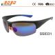 Cool man outdoor cycling sunglasses,mirrored lens sports sunglasses with blue coating lens