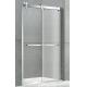 Movable Glass Corner Shower Enclosures 10MM Clear Tempered With Big Hanging Wheels