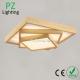 3 tiers square wood ceiling lamp for residential lighting or hotel project lighting