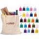 Custom Plain Body Fabric Cotton Canvas Tote Shopping Bag 30cm 50cm