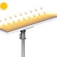 2700K LED Solar Integrated Lamp IP65 Waterproof Aluminum LED Street Light