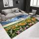 Design Customized Size Landscape 3D Printed Polyester Fiber Living Room Carpet Hotel Area Rugs