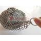 Ring Mesh Screen Type 4 Inch 304 Kitchen Stainless Steel Chain Mail Scrubber