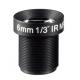 Low Distortion Lens 1/3 6mm 47d HFOV Low Distortion Lens 3MP M12 Mount with IMX185 for security camera