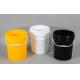Bpa Free White 5 Gallon Plastic Buckets With Lid For Chemical Powder