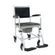 Foldable Shower Aluminum Commode Chair With Wheels