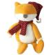 Custom Cute Stuffed Fox Wear Christmas Hat Stuffed Toys ODM OEM