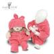 OEM ODM Customized Plush Baby Toy PP Cotton Stuffed Animal Toys Red Baby Rob Clothes