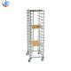 RK Bakeware China-32 Trays Double Oven Rack Baking Tray Trolley / 304 Stainless Steel Baking Bread Trolley Rack