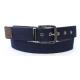 Durable Two Ways Use Of PU Mens Web Belt Laser Logo On Reversible Buckle