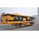 Single Speed Support Leg Semi Low Bed Trailer 2 Axles Equipment For 28 Tons