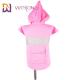 Adjustable Hoodie Pet Raincoat Real Pocket Reflective Dog Raincoat With Hood