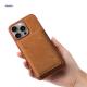 Customizable Leather Phone Case Magnetic Shockproof For IPhone And Samsung