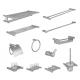 SUS304 13 Piece Bathroom Hardware Sets Wall Mounted Polished