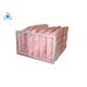 Chemical Fiber Filtering Media Air Filter With 6 Pockets , Customized Size