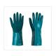 Sandy Nitrile Coating Green Chemical Resistant Gloves